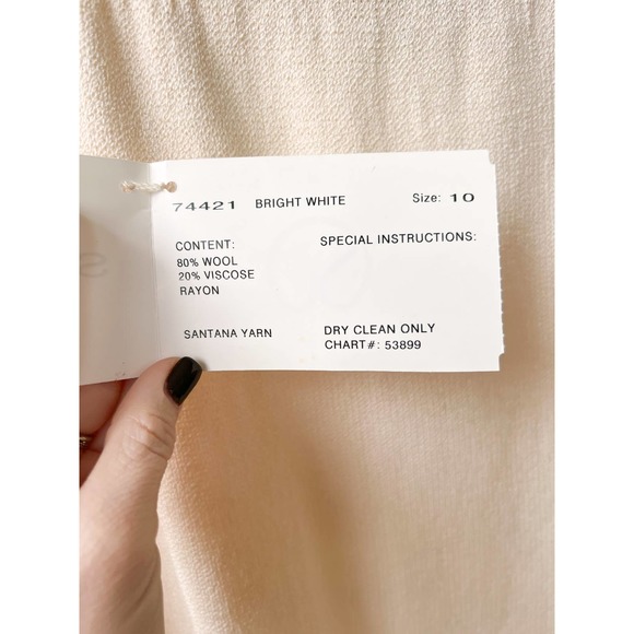 ST. JOHN COLLECTION Women's Cream/Blue Stripe 3 Piece Knit Skirt Set sz Assorted - Picture 16 of 16